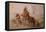 Arab Caravan by a Sphinx, 1868-Joseph-Austin Benwell-Framed Stretched Canvas