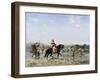 Arab Cavalry Fording a Stream-Georges Washington-Framed Giclee Print