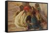 Arab Children Playing-Etienne Alphonse Dinet-Framed Stretched Canvas