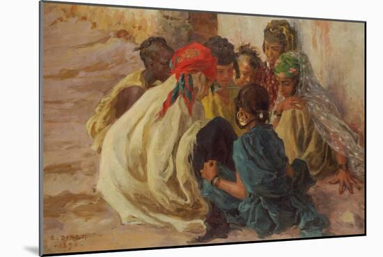 Arab Children Playing-Etienne Alphonse Dinet-Mounted Giclee Print