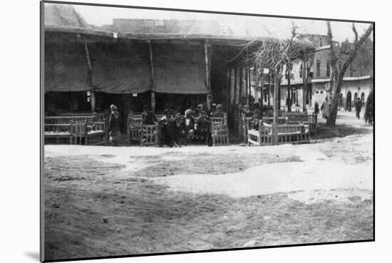 Arab Coffee Shop, Baghdad, Mesopotamia, Wwi, 1918-null-Mounted Giclee Print