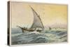 Arab Dhow Used on the East African Coast-Adolf Bock-Stretched Canvas