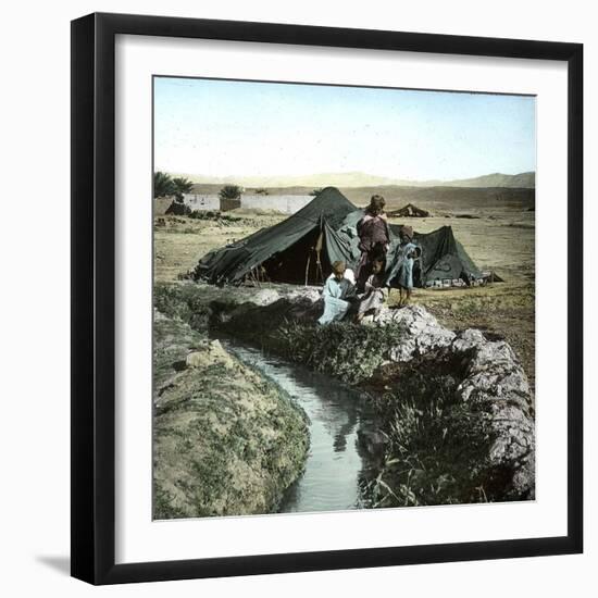 Arab Encampment, Biskra (Algeria)-Leon, Levy et Fils-Framed Photographic Print