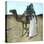 Arab Family on a Camel, Biskra (Algeria)-Leon, Levy et Fils-Stretched Canvas