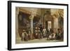Arab Figures in a Coffee House, 1870-Carl Friedrich Heinrich Werner-Framed Giclee Print