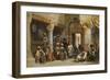 Arab Figures in a Coffee House, 1870-Carl Friedrich Heinrich Werner-Framed Giclee Print