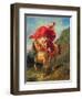 Arab Horseman Giving a Signal-Eugene Delacroix-Framed Giclee Print