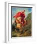 Arab Horseman Giving a Signal-Eugene Delacroix-Framed Giclee Print