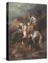 Arab Horseman (Oil on Canvas)-Adolf Schreyer-Stretched Canvas