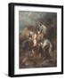 Arab Horseman (Oil on Canvas)-Adolf Schreyer-Framed Giclee Print