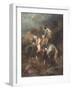 Arab Horseman (Oil on Canvas)-Adolf Schreyer-Framed Giclee Print