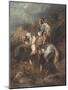 Arab Horseman (Oil on Canvas)-Adolf Schreyer-Mounted Giclee Print