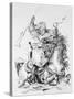 Arab Horseman-Eugene Delacroix-Stretched Canvas