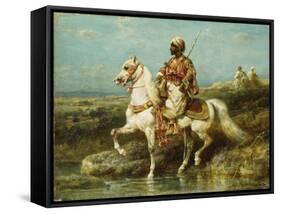 Arab Horseman-Adolf Schreyer-Framed Stretched Canvas