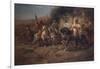 Arab Horsemen by a Fountain-Jean-Baptiste-Camille Corot-Framed Giclee Print