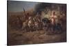 Arab Horsemen by a Fountain-Jean-Baptiste-Camille Corot-Stretched Canvas