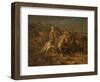 Arab Horsemen (Oil on Canvas)-Adolf Schreyer-Framed Giclee Print