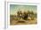 Arab Horsemen on the Attack, 1869-Adolf Schreyer-Framed Giclee Print