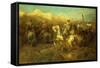 Arab Horsemen on the March-Adolf Schreyer-Framed Stretched Canvas