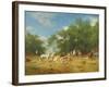 Arab Horsemen Resting in the Forest, 1868-Eugene Fromentin-Framed Giclee Print