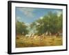 Arab Horsemen Resting in the Forest, 1868-Eugene Fromentin-Framed Giclee Print