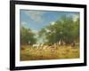 Arab Horsemen Resting in the Forest, 1868-Eugene Fromentin-Framed Giclee Print