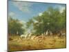 Arab Horsemen Resting in the Forest, 1868-Eugene Fromentin-Mounted Giclee Print