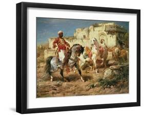 Arab Horsemen-Adolf Schreyer-Framed Giclee Print