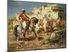 Arab Horsemen-Adolf Schreyer-Mounted Giclee Print