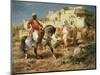 Arab Horsemen-Adolf Schreyer-Mounted Giclee Print