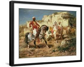 Arab Horsemen-Adolf Schreyer-Framed Giclee Print