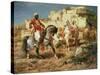 Arab Horsemen-Adolf Schreyer-Stretched Canvas