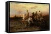 Arab Horsemen-Adolf Schreyer-Framed Stretched Canvas