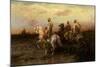 Arab Horsemen-Adolf Schreyer-Mounted Giclee Print