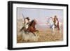 Arab Horsemen-Giulio Rosati-Framed Giclee Print