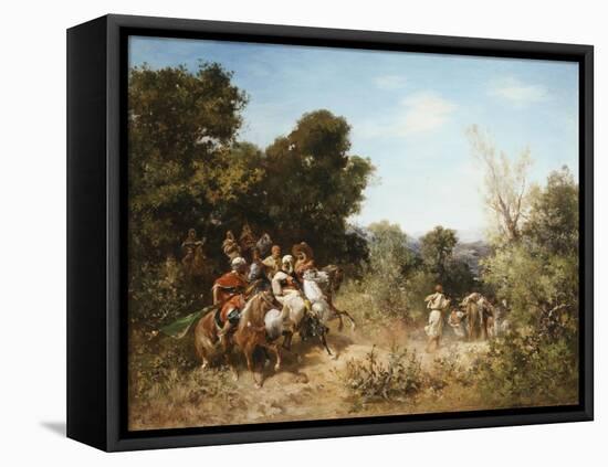 Arab Horsemen-Georges Washington-Framed Stretched Canvas