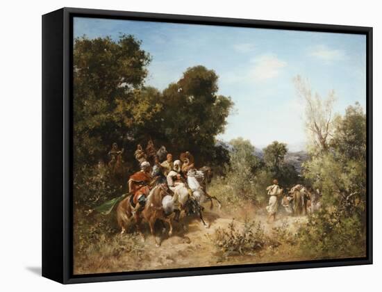 Arab Horsemen-Georges Washington-Framed Stretched Canvas