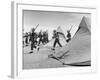 Arab Legion Men Emerging from Behind their Tents to Go to the Training Ground-John Phillips-Framed Premium Photographic Print