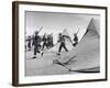 Arab Legion Men Emerging from Behind their Tents to Go to the Training Ground-John Phillips-Framed Premium Photographic Print