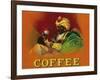 Arab Man Coffee Label-Lantern Press-Framed Art Print