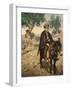 Arab Man from Bethlehem on His Donkey, C.1880-1900-null-Framed Photographic Print