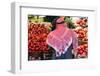 Arab Man Waerinf Keffiyeh Buying Apples in Market, Amman, Jordan-Peter Adams-Framed Photographic Print