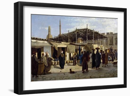 Arab Market, 1873, Painting by Marco De Gregorio (1829-1876), 57X97 Cm-null-Framed Giclee Print