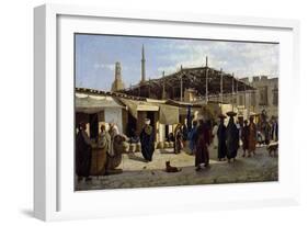 Arab Market, 1873, Painting by Marco De Gregorio (1829-1876), 57X97 Cm-null-Framed Giclee Print