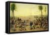 Arab Market-J. Cruciani-Framed Stretched Canvas