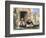 Arab Men Smoking in Front of a House-Eugene Delacroix-Framed Giclee Print