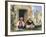 Arab Men Smoking in Front of a House-Eugene Delacroix-Framed Giclee Print
