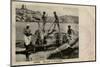 Arab Men with Crocodiles, Cairo, Egypt-null-Mounted Photographic Print