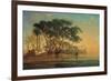 Arab Oasis, 1853-Narcisse Berchere-Framed Giclee Print