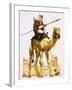 Arab on Camel-Angus Mcbride-Framed Giclee Print